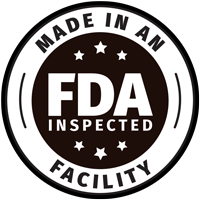 Manufactured in an FDA-registered facility